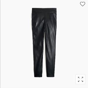 NWT J Crew factory vegan faux leather leggings M
